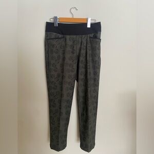 Adidas Leggings Black and Forest Green